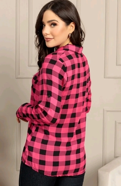 Camisa Xadrez Bianca Rosa - comprar online