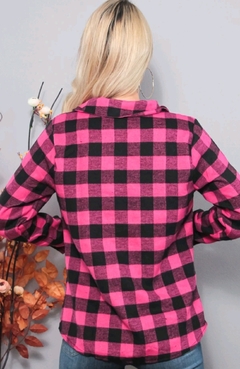 Camisa Flanelada Xadrez Pink - comprar online