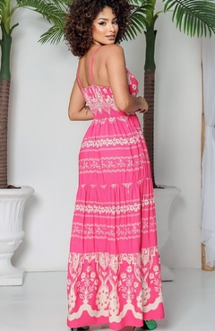 Vestido Longo Pietra Coral - comprar online