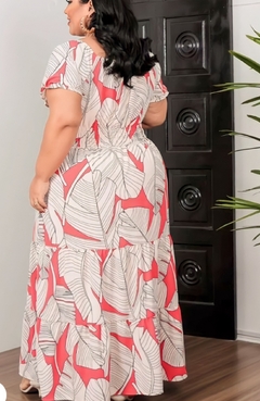 Vestido Plus Size Stella Coral - comprar online