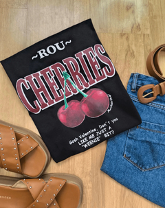 T-Shirt Rou Cherries Preto - AUTHENTIC STORE LTDA