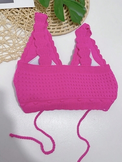 Imagem do Cropped Trico Thays Pink 34354