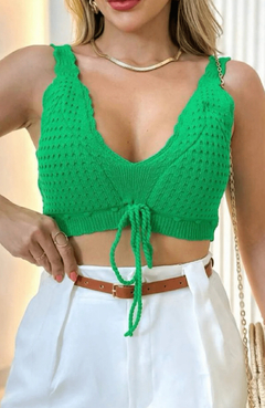 Cropped Trico Thays Verde 34354