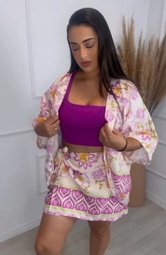 Conjunto Kimono Serena Rosa 611 - loja online