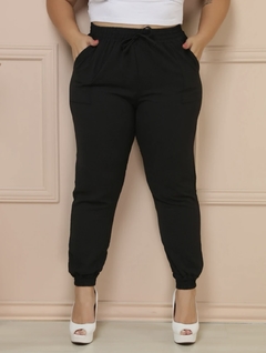 CALÇA BENGALINE JOGGER PLUS PRETA - loja online