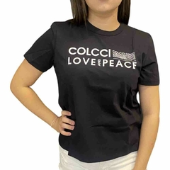 Camiseta Love And Peace Preta - AUTHENTIC STORE LTDA
