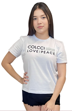 Camiseta Love And Peace Branca