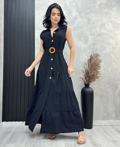 Vestido Longo Regata Angelica Preto na internet