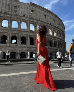 Vestido Longo Milano Vermelho - comprar online