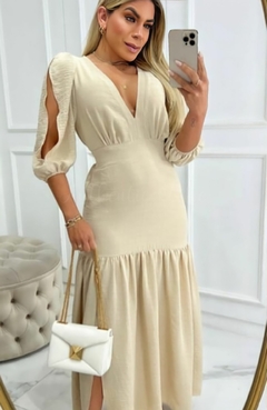 Vestido Longo Duna Nude Ketlen