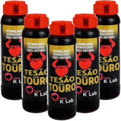 Kit 5 Tesão De Touro Excitante Masculino 10ml K-Lab