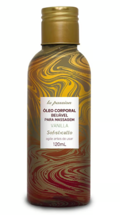 ÓLEO CORPORAL BEIJÁVEL PARA MASSAGEM 120ML LINHA PASSION SOFISTICATTO na internet