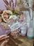 Tiara Borboleta transparente com detalhes coloridos