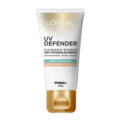 Protector Solar UV Defender Anti Brillo con color L'Oréal Paris