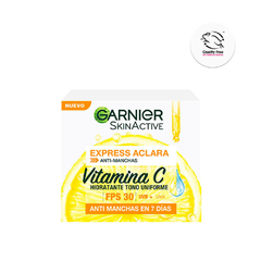 Crema Hidratante Vitamina C Garnier caja