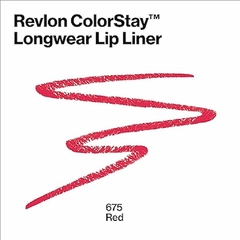 Delineador de labios Revlon Colorstay Lipliner tono 675 Red tester