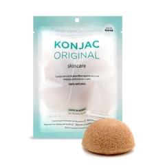 Esponja Facial con fina Arcilla Amarilla Francesa Konjac