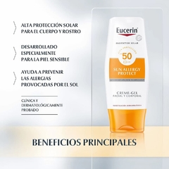 Eucerin Sun Crema Gel Alergias FPS 50 - comprar online