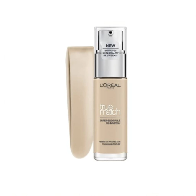 Base true Match de Loreal con tester en tono medio