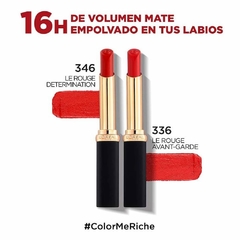 Labial Color Riche Intense Volume Matte L'Oréal comparacion tonos 346 vs 336