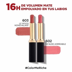 Labial Color Riche Intense Volume Matte L'Oréal comparacion 602 vs 603
