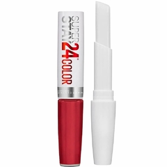 Labial Maybelline Superstay 24 hs tono 025 Keep up the Flame aplicador balsamo