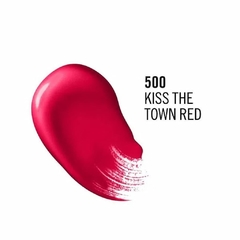 Labial Liquido Provocalips Rimmel London tono Kiss the town red (500) como es