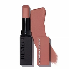 Labial Revlon Colorstay Suede Ink. Tono No Rules 002 tester