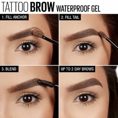 Tinta de cejas Maybelline Tattoo Studio Brow Gel No Peel Off - tienda online