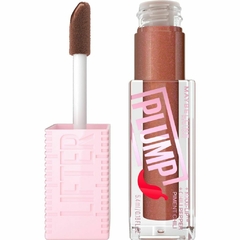 Lifter Gloss Plump Maybelline tono Cocoa Zing aplicador