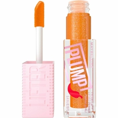 Lifter Gloss Plump Maybelline tono Hot Honey aplicador