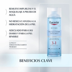 Locion Micelar Limpiadora Eucerin DermatoClean 3 en 1 - tienda online