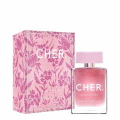 Perfume Cher Dieciocho Glitter Edition caja y perfume
