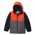 Jaqueta Columbia Powder Lite Boys Hooded Infantil - City Grey / Red Quartz