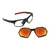 Óculos Ciclismo HB Rush com Grau - Preto Vermelho / Lente Vermelha Espelhada - comprar online
