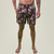 Beach Short Jasper Co. Estampado Masculino - Areia / Folhagem