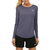 Camiseta The North Face Hyper Tee Crew M/L Feminina - Roxa