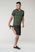 Camiseta Solo Ion UV Solar M/C Masculina - Verde Exército