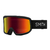 Óculos Snow Goggles Smith Frontier Unissex - Preto / Vermelho Espelhado