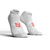 Meia Compressão Compressport Run Low V3.0 - Branco