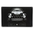 PLACA ALUMINIO RECORTE VW FUSCA SIMPLY ICONIC PRETO 32X22X0,6CM