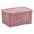 CESTA ORGANIZADORA RATTAN C/ TAMPA ROSE (9002189)