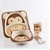 KIT INFANTIL BAMBOO MACACO MARROM