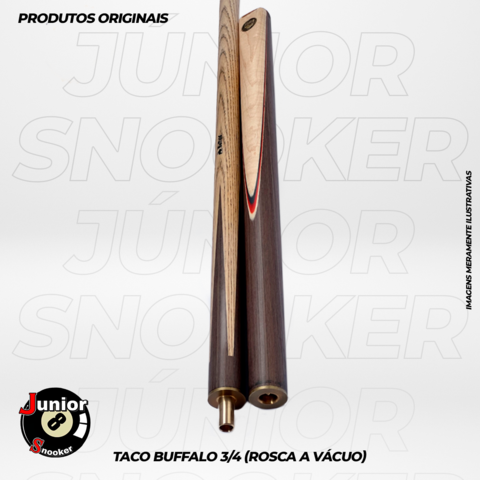 Taco de Sinuca Profissional Rosca 3/4 Ash Buffalo H3 em Promoção