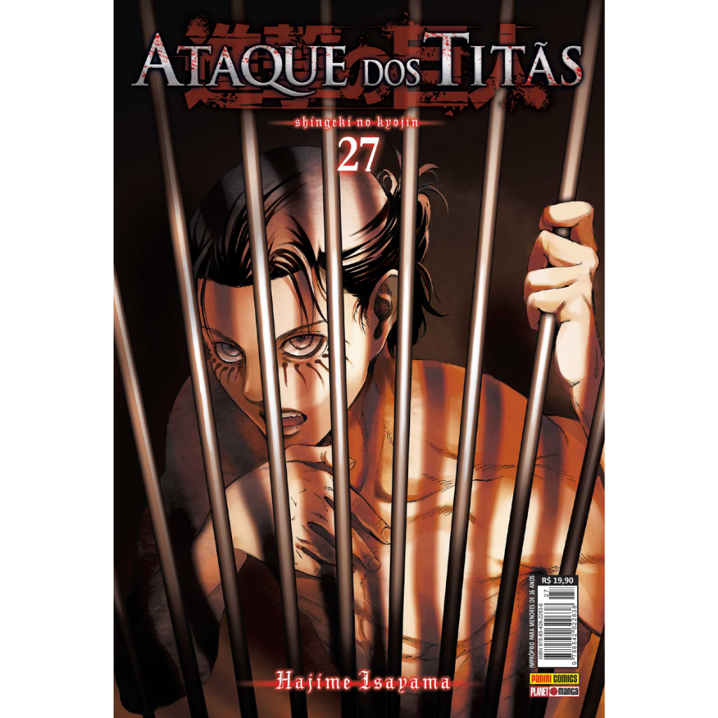 Mangá Ataque dos Titãs 27 Panini, mangalivre, Shingeki no Kyojin, Sh