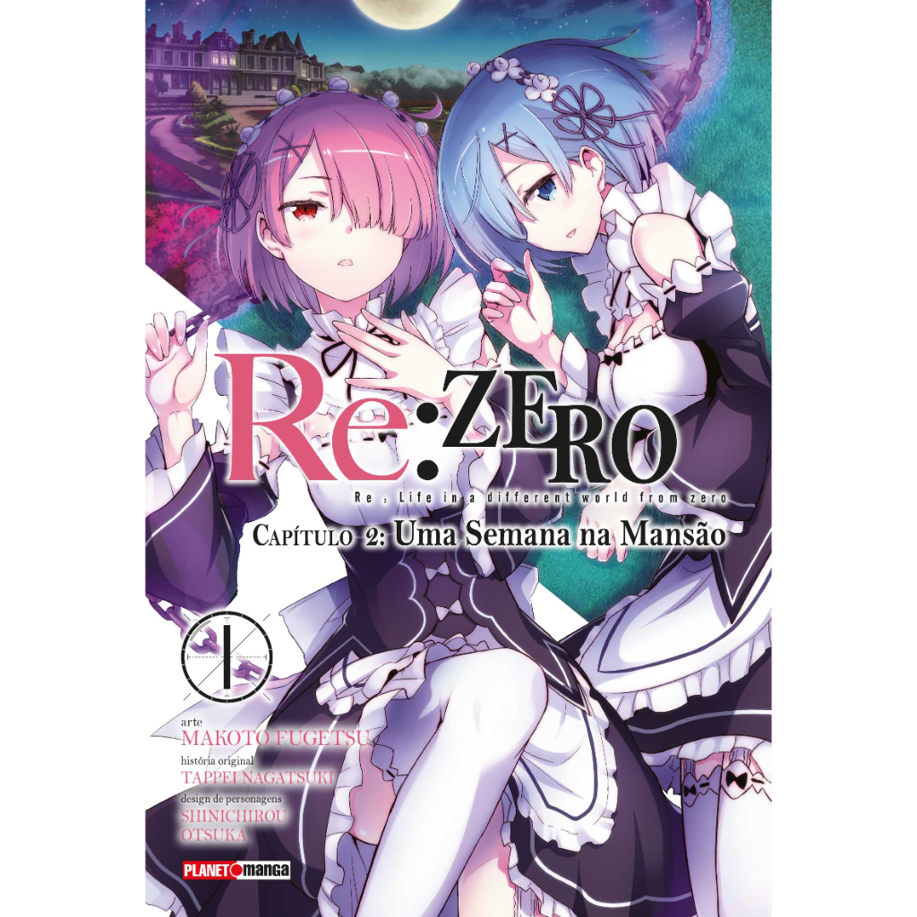 Mangá Re:Zero - Capítulo 02 - Uma Semana na Mansão 01 Panini, manga