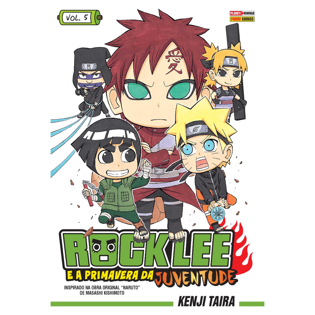 Mangá Rock Lee e a Primavera da Juventude 05 Panini, mangalivre