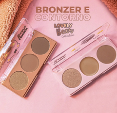 Paleta de Bronzer, Contorno cremoso e Contorno em pó- Lovely Bear Sp Colors - Makemô Cosméticos