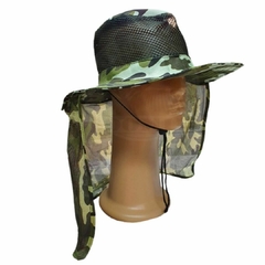 SOMBRERO CAMUFLADO CON CUBRE NUCA DOMI