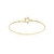Bracelete de Ouro Click Estrela Cristal